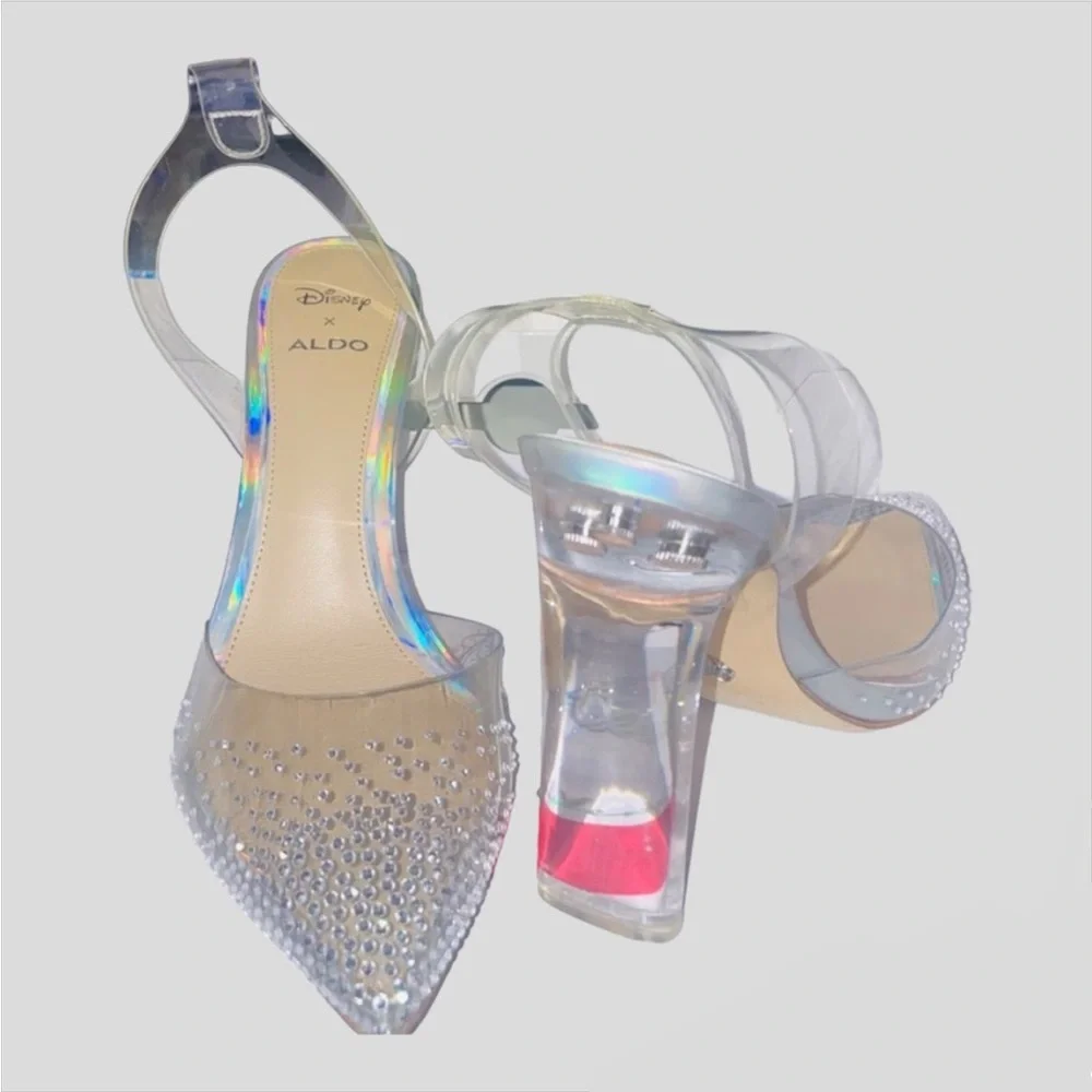Disney Aldo Clear Glass Slipper Heels ! 🧊 Bride to Be, Wedding, Wedding guest - Picture 4 of 6